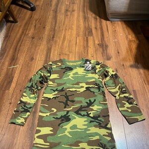 Rothco Green Camouflage Crew Neck Shirt